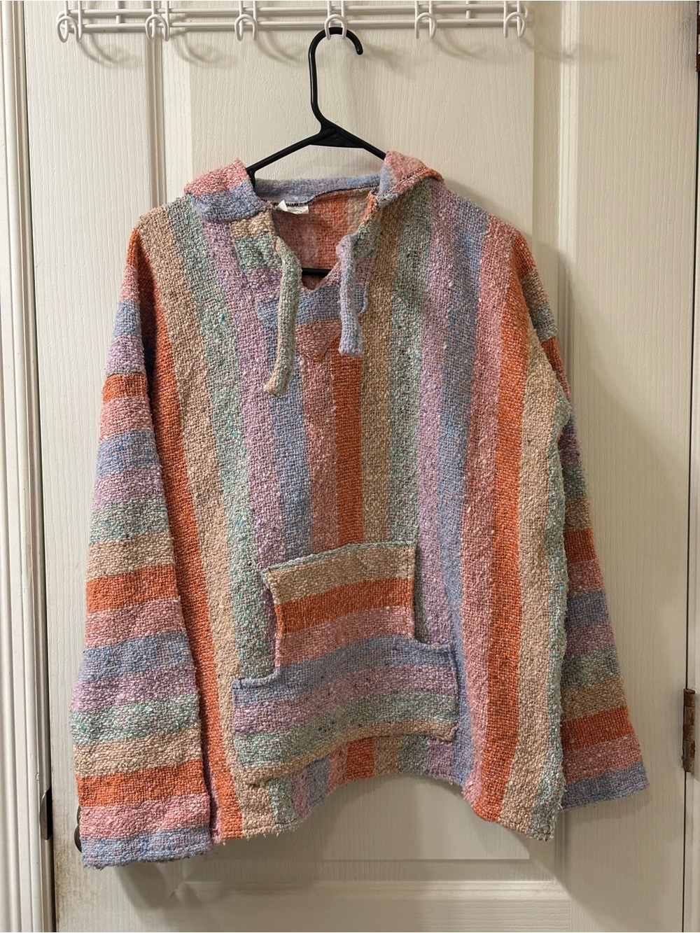 Striped Pastel Baja Hoodie - Multicolor